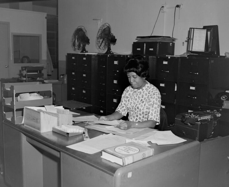 accounts clerk enters invoice data by hand