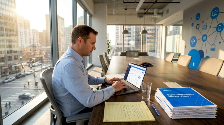 Professional automating proposals in corner office