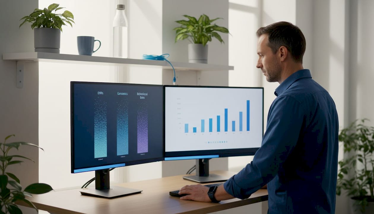 IT specialist integrating diverse health data sources