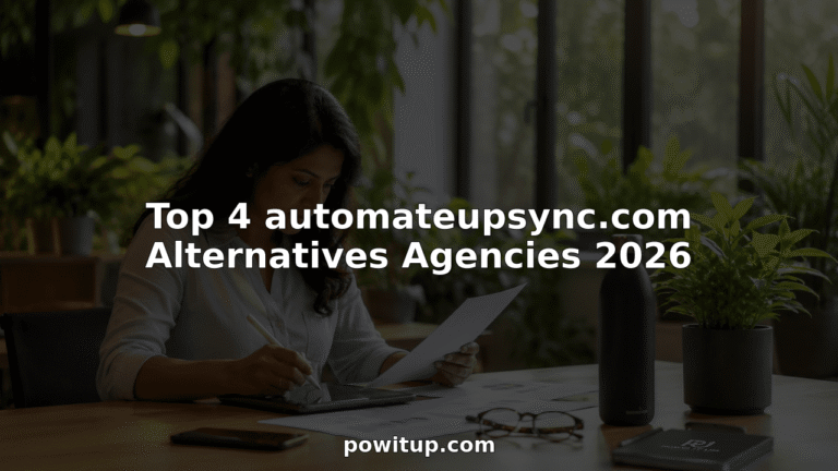 Woman reviewing automation agency proposals in co-working space
